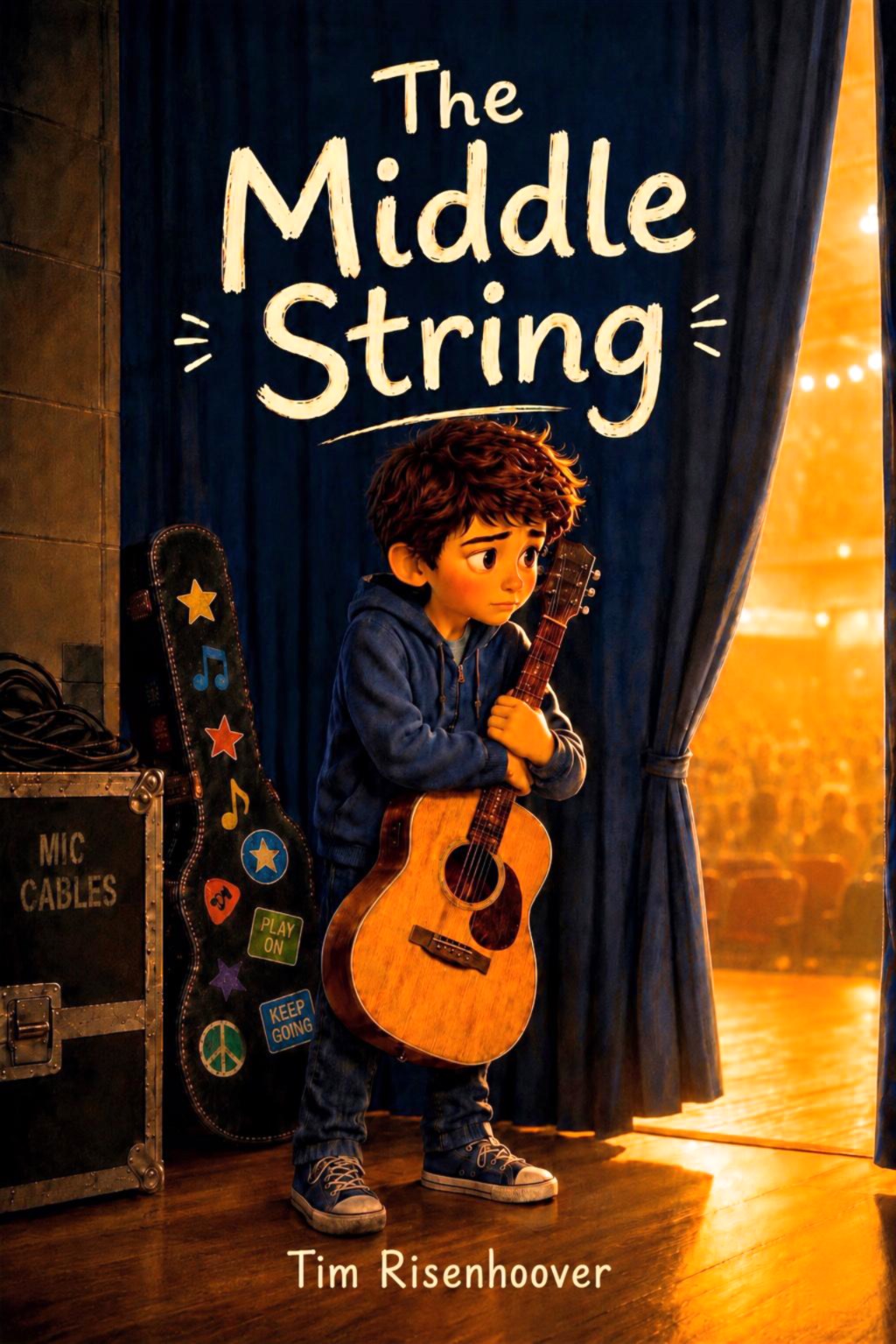 Published cover of The Middle String by Tim Risenhoover